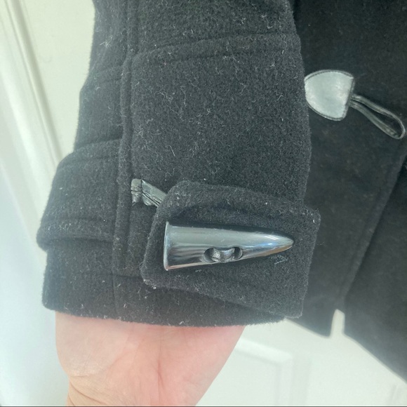 Black wool and cashmere coat - Picture 3 of 7